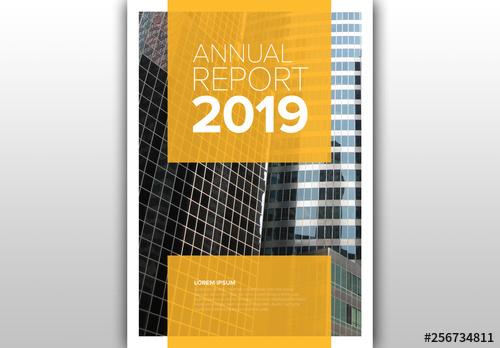 Vector Annual Report Cover Template - 256734811 - 256734811