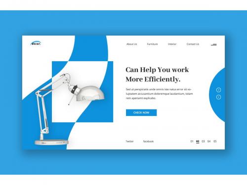 Desk Lamp Hero Header Template - desk-lamp-hero-header-template