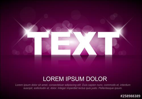 Header Layout with Glowing Text Effect - 258988389 - 258988389