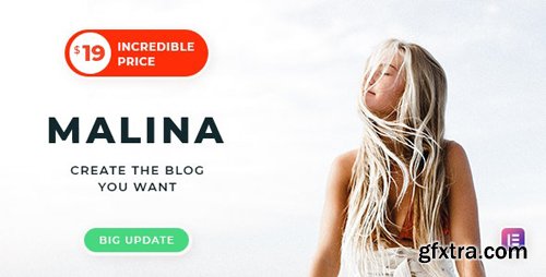 ThemeForest - Malina v1.6.4 - Personal WordPress Blog Theme - 23030474