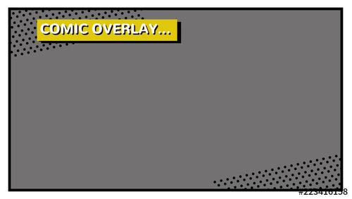 Comic Frame Title Overlay - 223416158 - 223416158