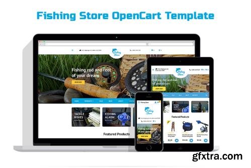 Fishing Store OpenCart Template - TM 58127