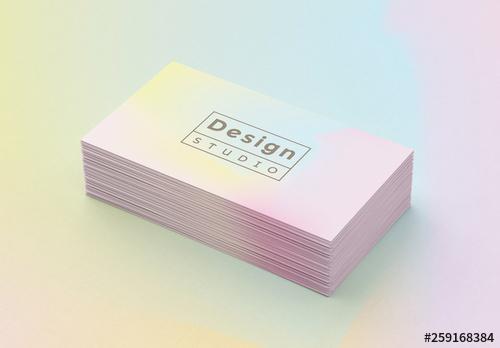 Abstract Holographic Business Card Template - 259168384 - 259168384