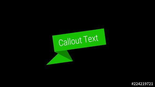 Callout ZigZag Left - 224219721 - 224219721