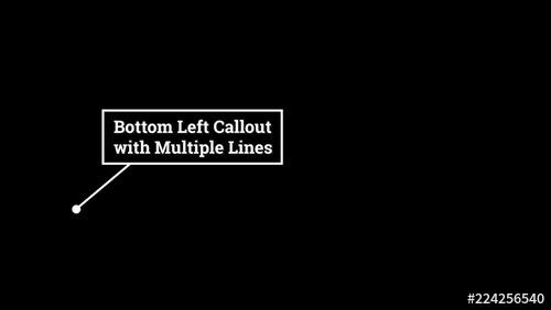 Bordered Bottom-Left Callout - 224256540 - 224256540