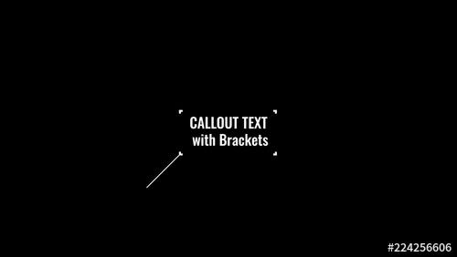 Callout Text with Brackets - 224256606 - 224256606