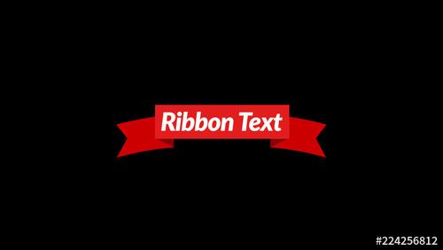 Ribbon Text Title - 224256812 - 224256812