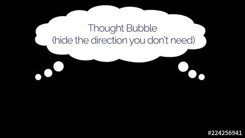 Thought Bubble Overlay - 224256941 - 224256941