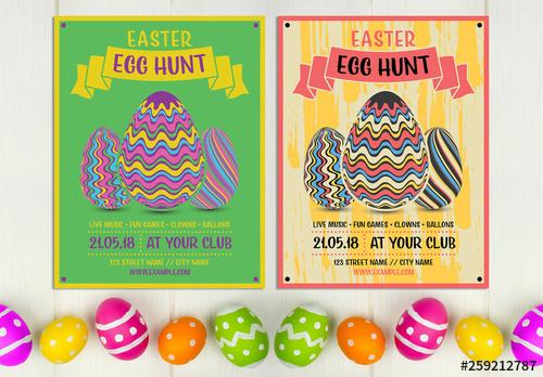 Easter Egg Hunt Invitation Layout - 259212787 - 259212787