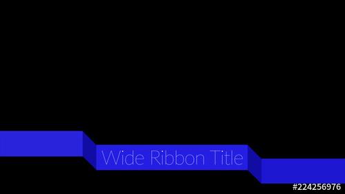 Wide Ribbon Title - 224256976 - 224256976