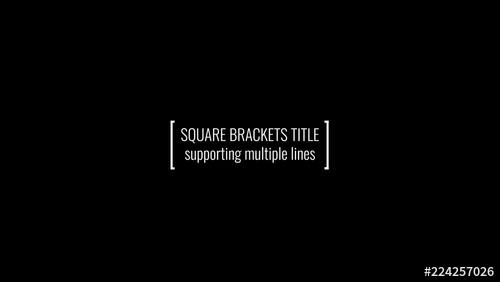 Square Brackets Title - 224257026 - 224257026