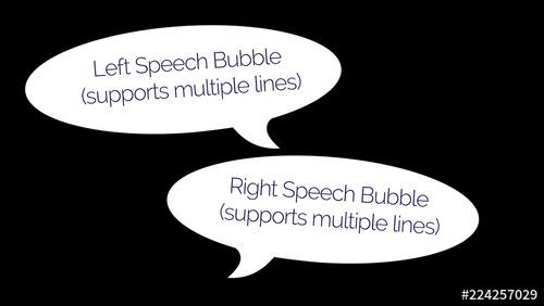 Speech Bubbles Overlay - 224257029 - 224257029