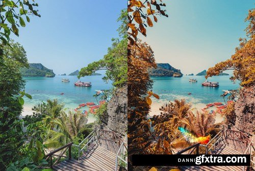 50 Tropical Lightroom Presets and LUTs