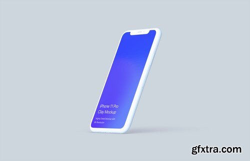 Clay iPhone 11 Pro Mockup - Clay Mockup Scenes