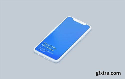 Clay iPhone 11 Pro Mockup - Clay Mockup Scenes