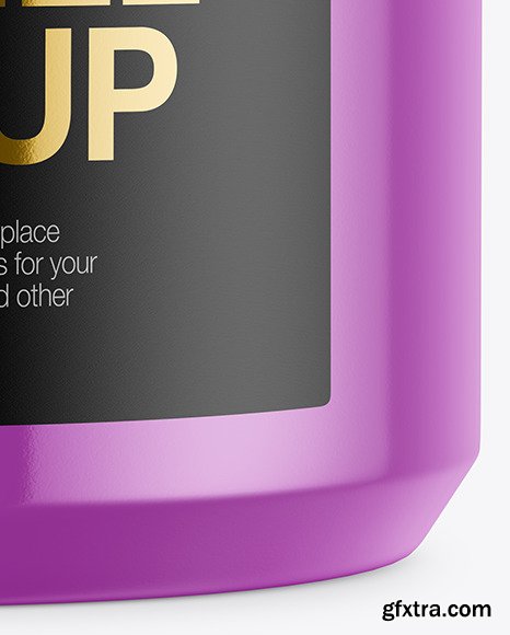 Glossy Hair Gel Jar Mockup 51512