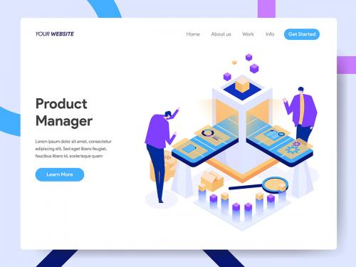 Digital Product Manager Isometric - digital-product-manager-isometric