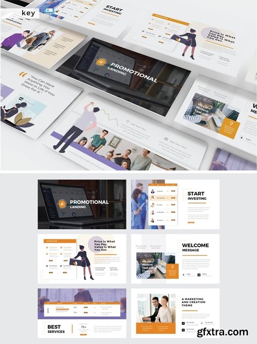 PROMOTIONAL LANDING Powerpoint, Keynote Templates