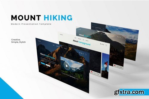 Mount Hiking - Powerpoint Google Slides and Keynote Templates