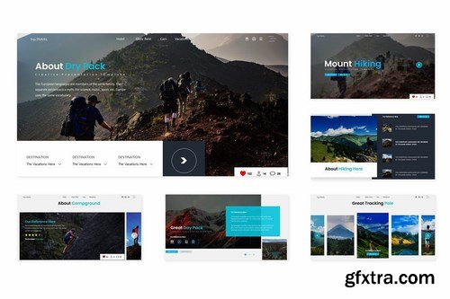 Mount Hiking - Powerpoint Google Slides and Keynote Templates