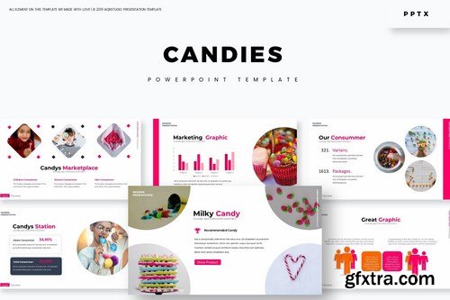 Candies - Powerpoint Google Slides and Keynote Templates