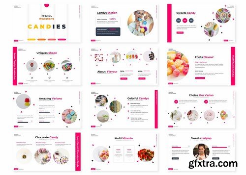 Candies - Powerpoint Google Slides and Keynote Templates