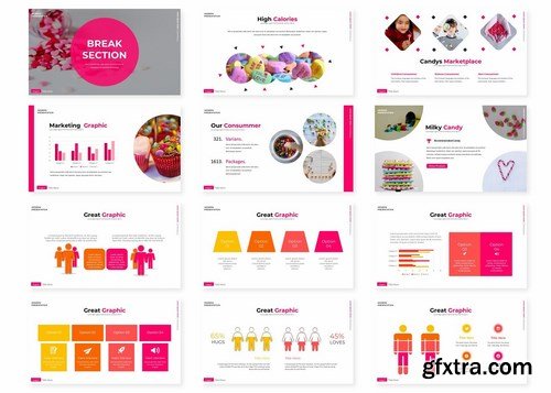 Candies - Powerpoint Google Slides and Keynote Templates