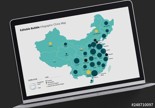 China Map Infographic Layout - 248710097 - 248710097