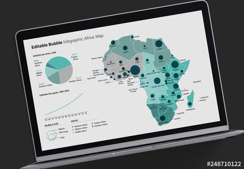 Africa Map Infographic Layout - 248710122 - 248710122