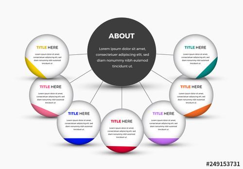 Infographic Layout with Circle Elements - 249153731 - 249153731