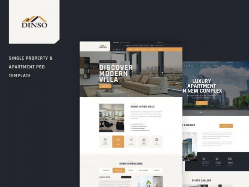 Dinso - Single Property & Apartment PSD Template - dinso-single-property-apartment-psd-template