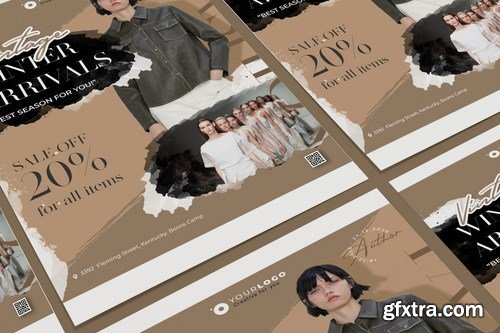 Creative Fashion Sale Flyer Poster A5 Business Flyer DL Rackcard PSD Templates