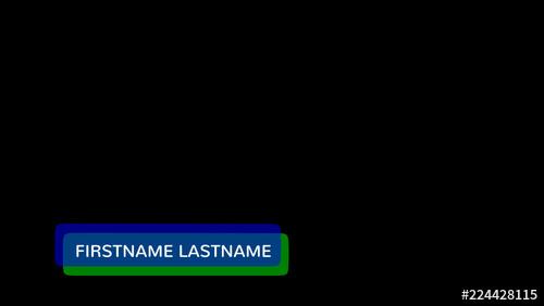 Rounded Rectangle Lower Third - 224428115 - 224428115