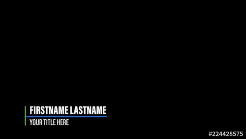 Thin Line Reveal Lower Third - 224428575 - 224428575