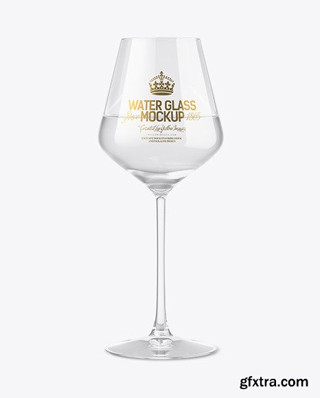 Clear Wine Glass Mockup 51708