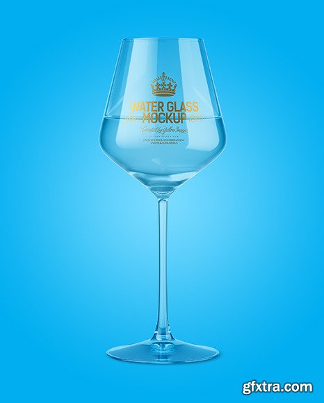 Clear Wine Glass Mockup 51708