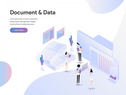 Documents and Data Illustration Concept - documents-and-data-illustration-concept