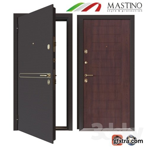 Input metal door MASTINO STRADA 3d Model