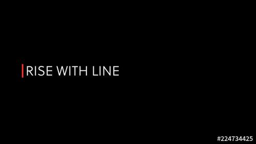 Rise with Line Left Title - 224734425 - 224734425