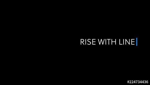 Rise with Line Right Title - 224734436 - 224734436