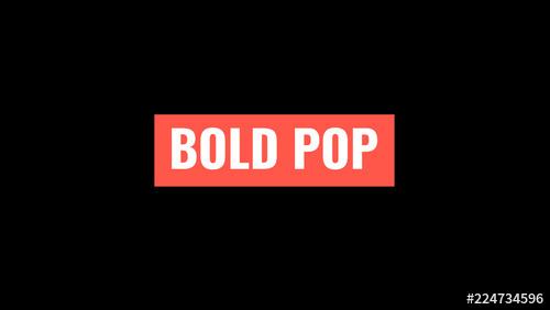 Bold Pop Title - 224734596 - 224734596