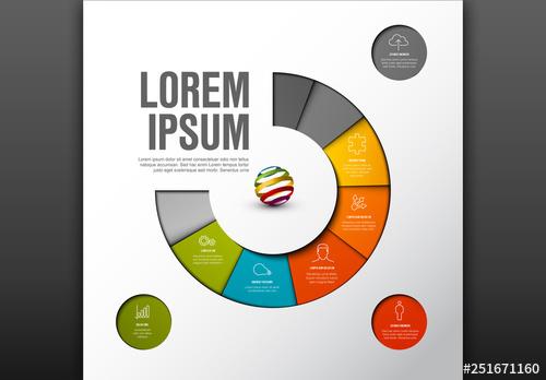 Colorful Semi Circle Infographic Layout - 251671160 - 251671160