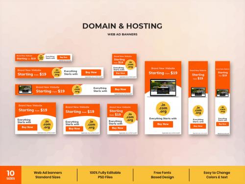 Domain Web Ad Banners Template - domain-web-ad-banners-template