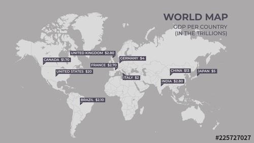 Data-Driven World Map Infographic - 225727027 - 225727027