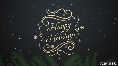 Holiday Flourish Title - 229438152 - 229438152