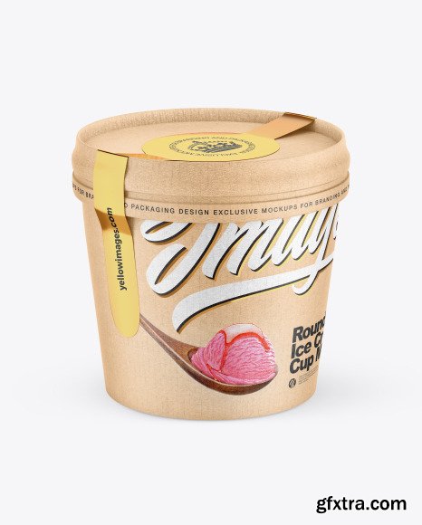 Kraft Ice Cream Cup Mockup 51497