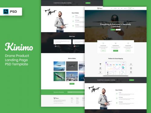 Drone Product Landing Page PSD Template-02 - drone-product-landing-page-psd-template-02