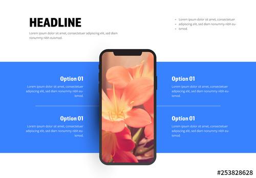 Infographic with Smartphone Mockup - 253828628 - 253828628