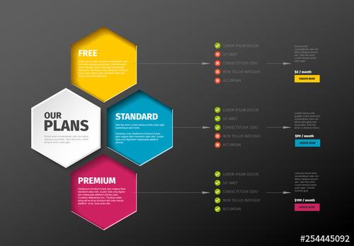 Price Comparason Card Layout - 254445092 - 254445092