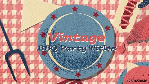 50's 4th of July BBQ Title - 269459846 - 269459846